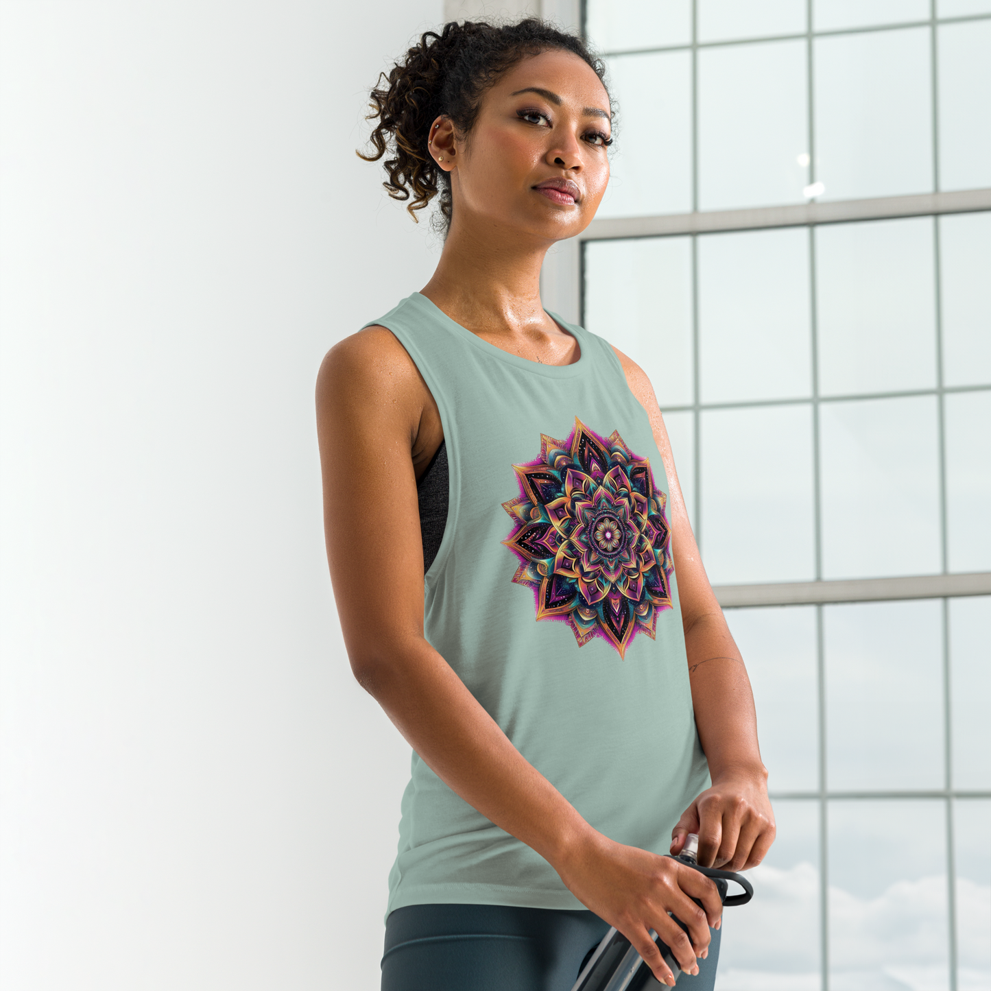 Mandala Blossom Ladies’ Muscle Tank
