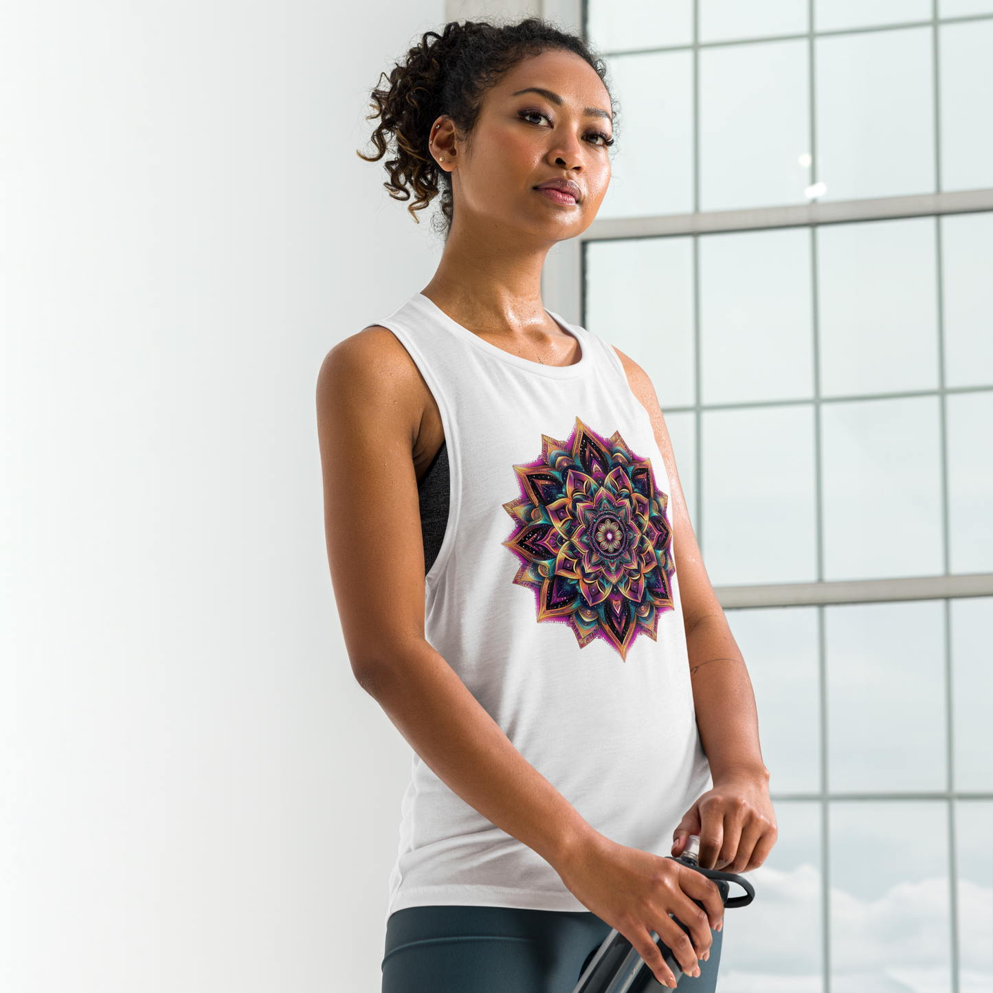 Mandala Blossom Ladies’ Muscle Tank