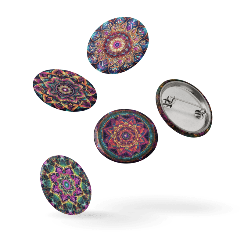 Set Of Mandala Pins