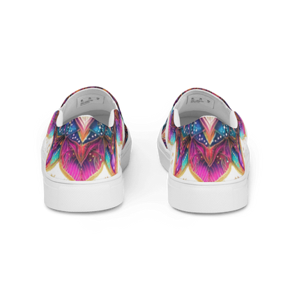 Aurora Mandala Men’s slip-on canvas shoes