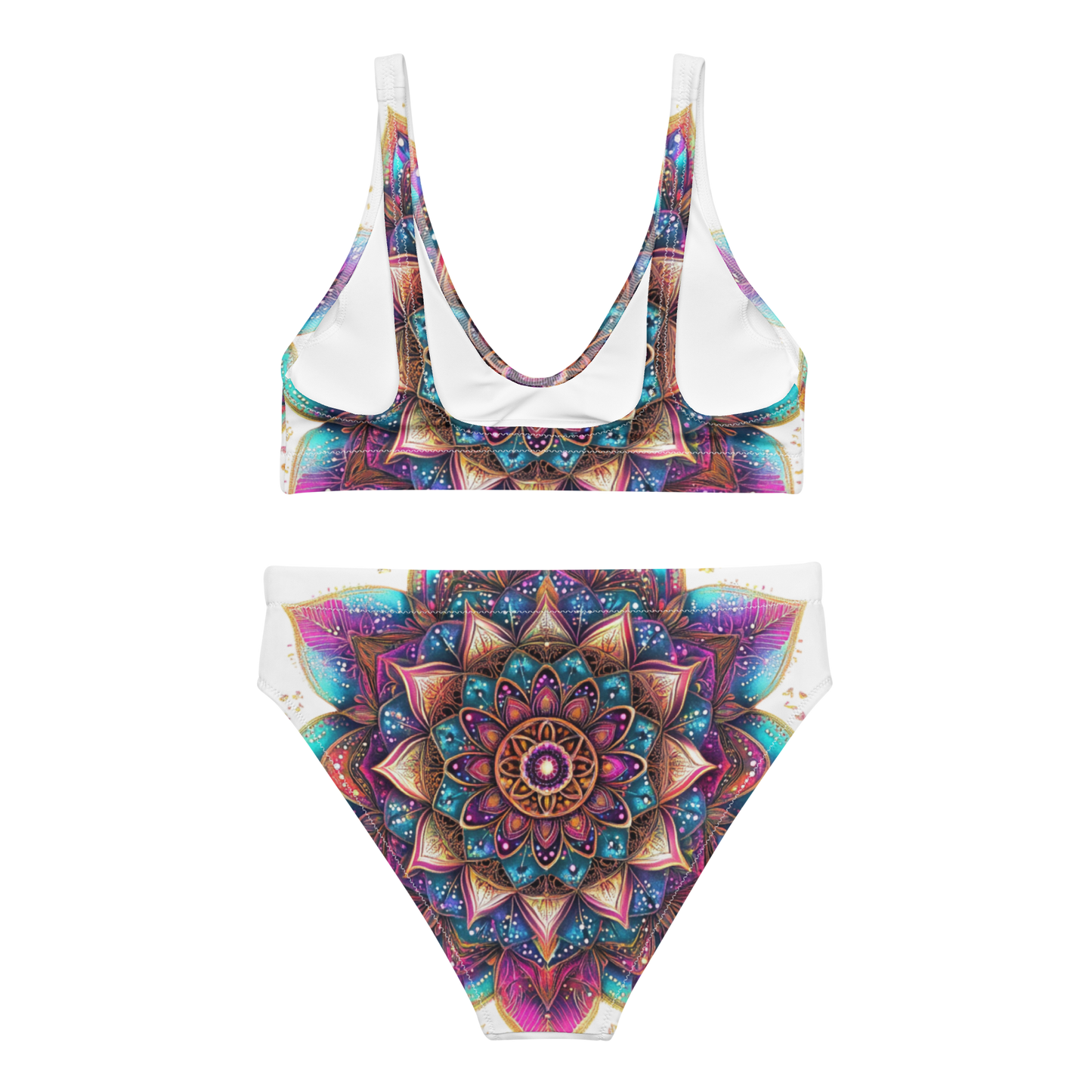 Aurora Mandala Recycled high-waisted bikini