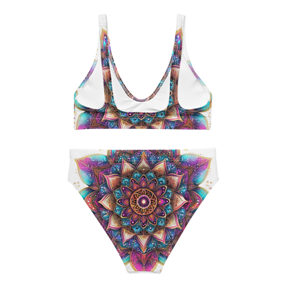 Aurora Mandala Recycled high-waisted bikini