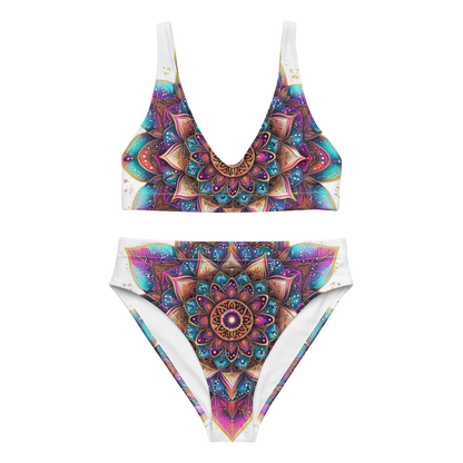 Aurora Mandala Recycled high-waisted bikini