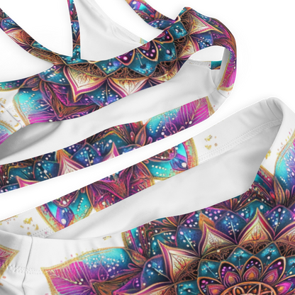 Aurora Mandala Recycled high-waisted bikini