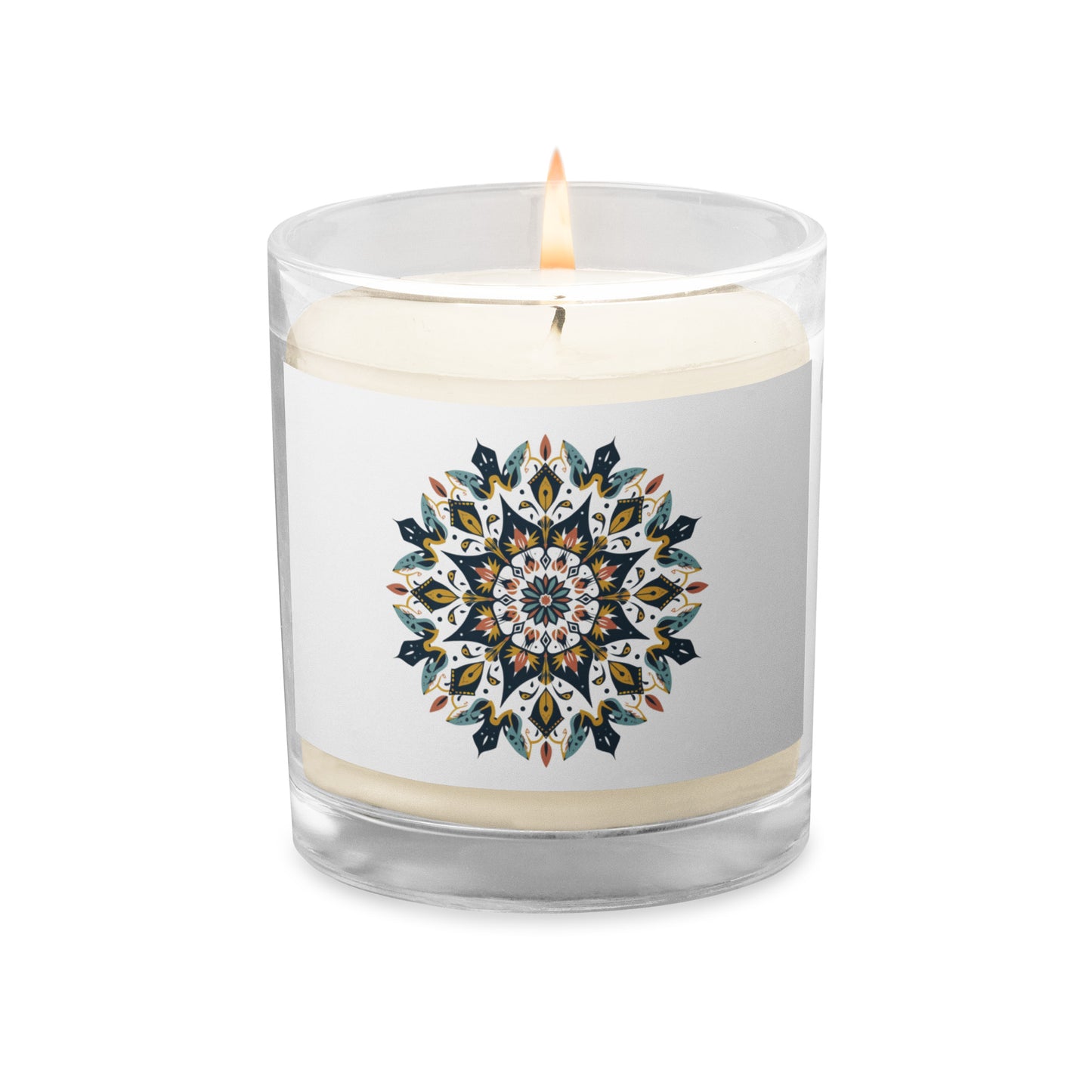 Vera Mandala Glass jar soy wax candle