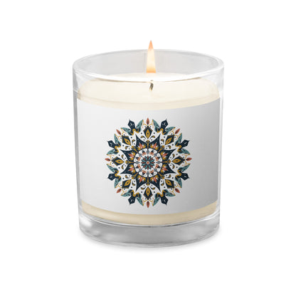 Vera Mandala Glass jar soy wax candle