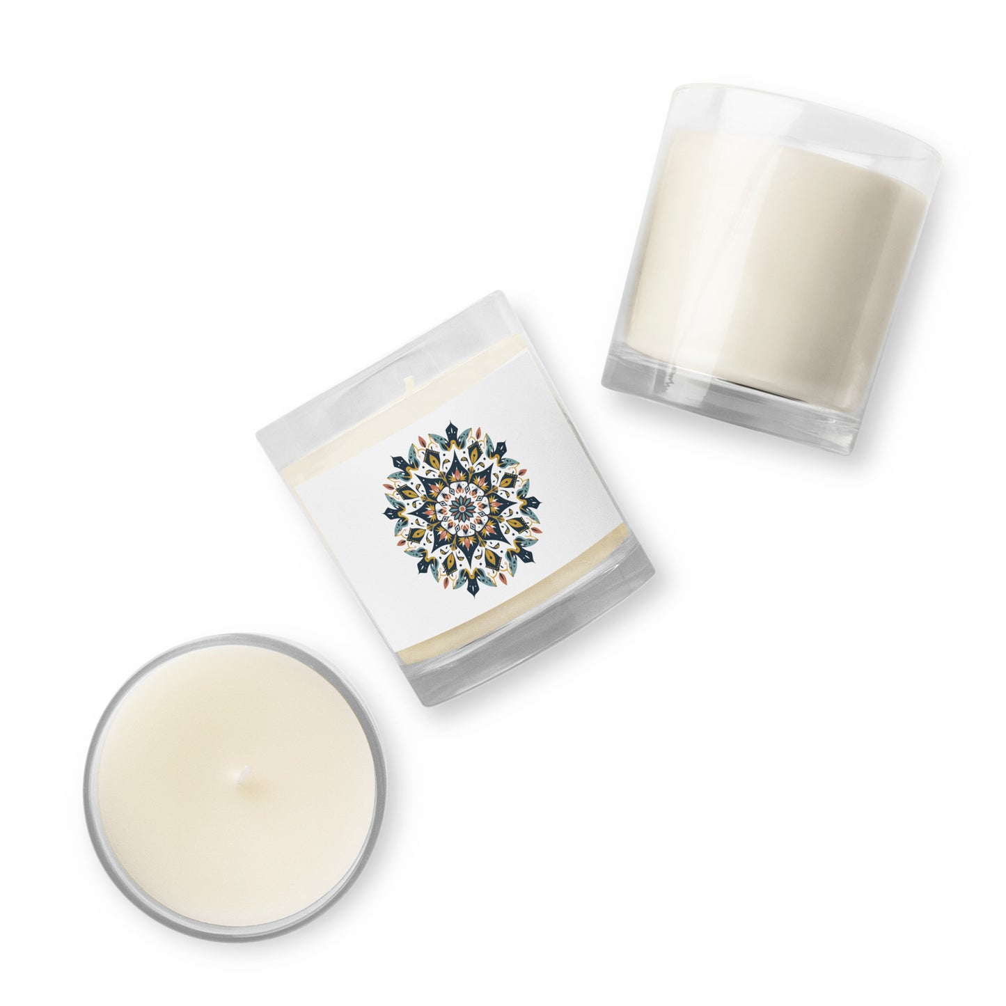 Vera Mandala Glass jar soy wax candle