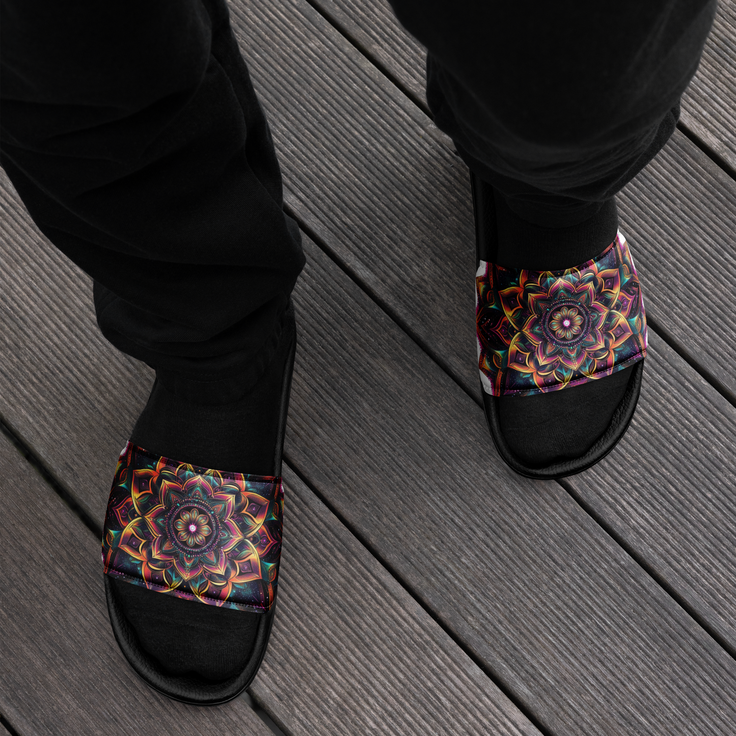 Mandala Blossom Men’s  Slides