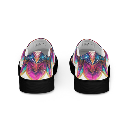 Aurora Mandala Men’s slip-on canvas shoes
