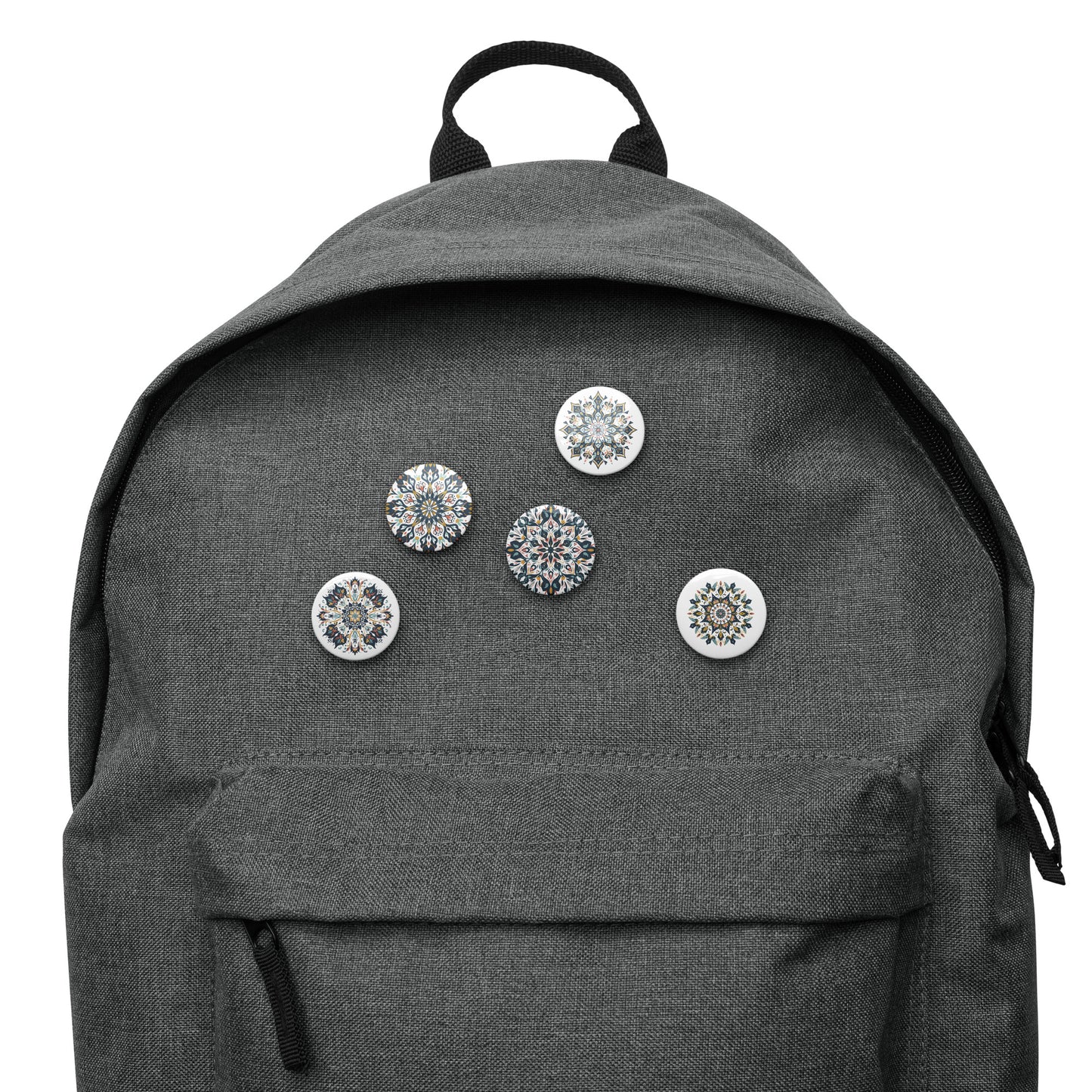 Vera Mandala Premium Set of pin buttons