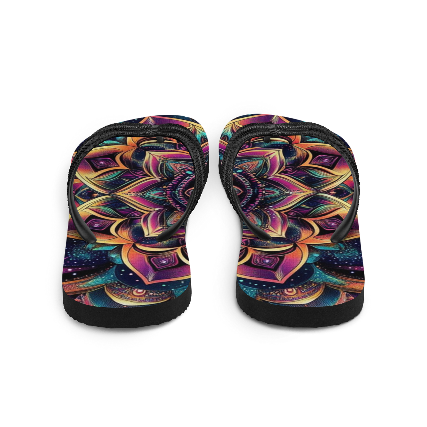 Mandala Blossom Flip Flops