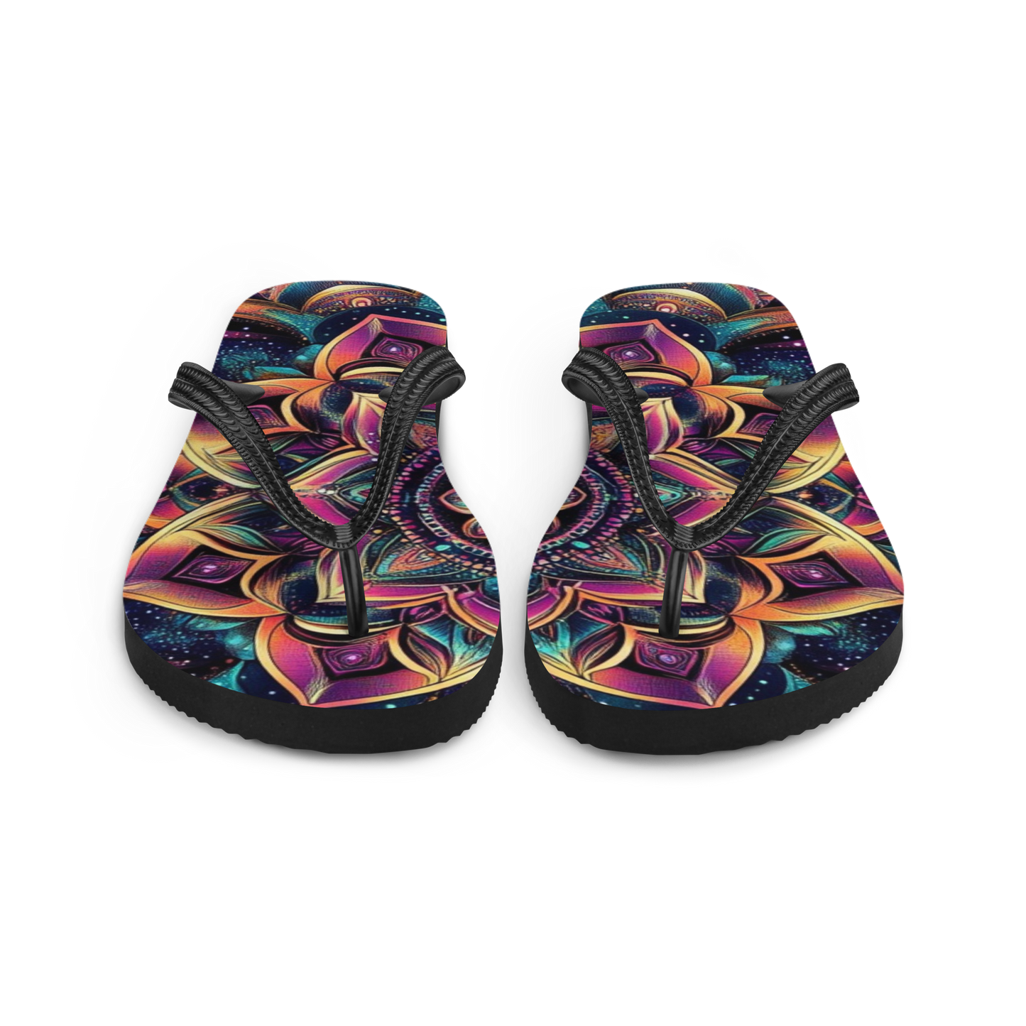 Mandala Blossom Flip Flops