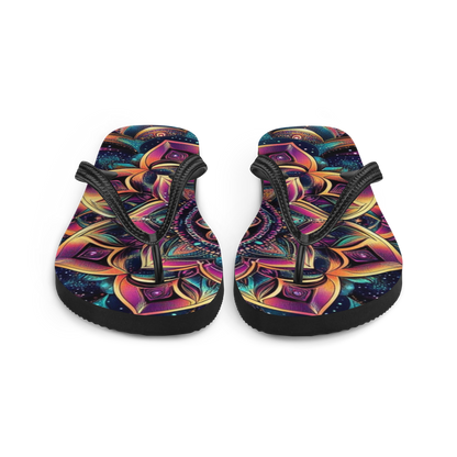 Mandala Blossom Flip Flops