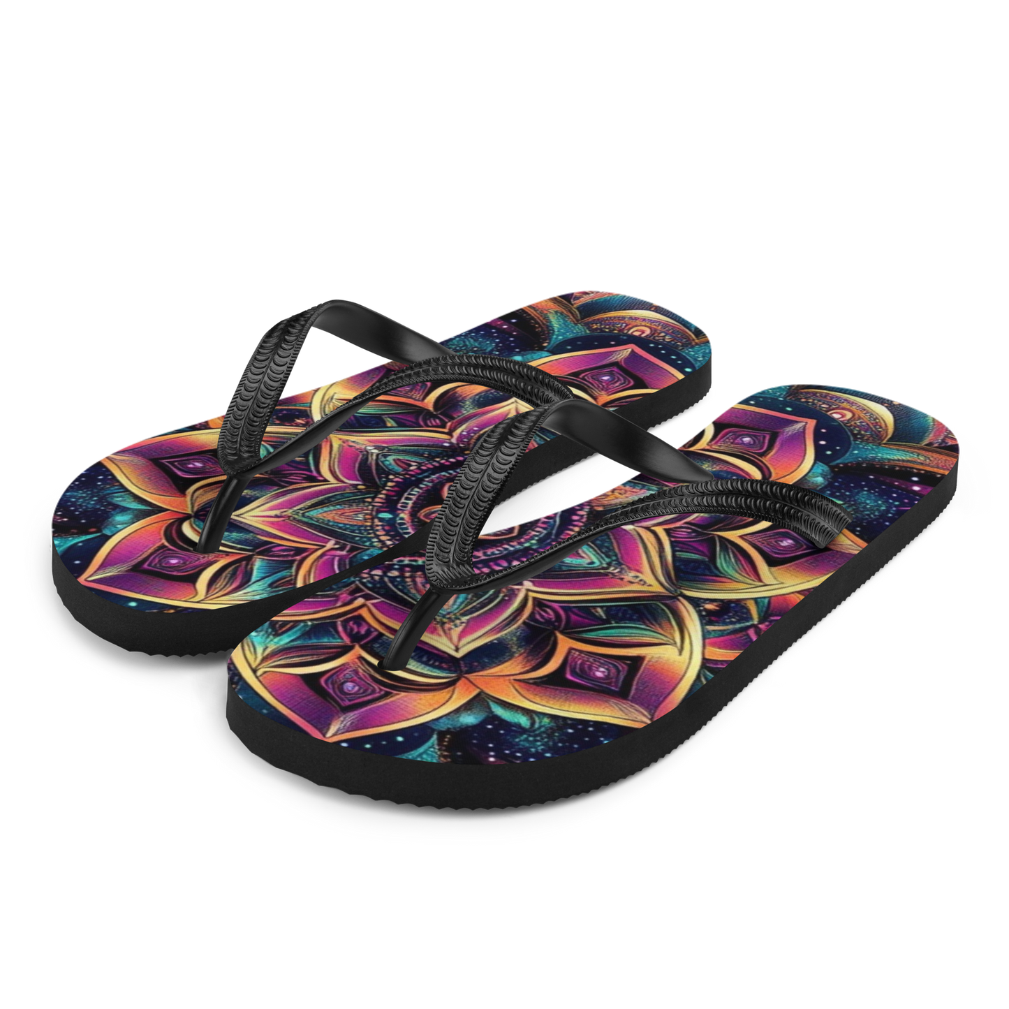 Mandala Blossom Flip Flops