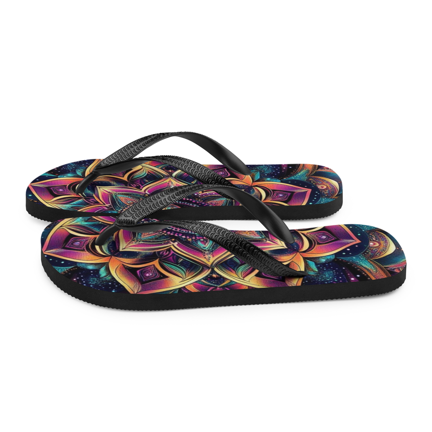 Mandala Blossom Flip Flops