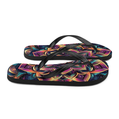 Mandala Blossom Flip Flops