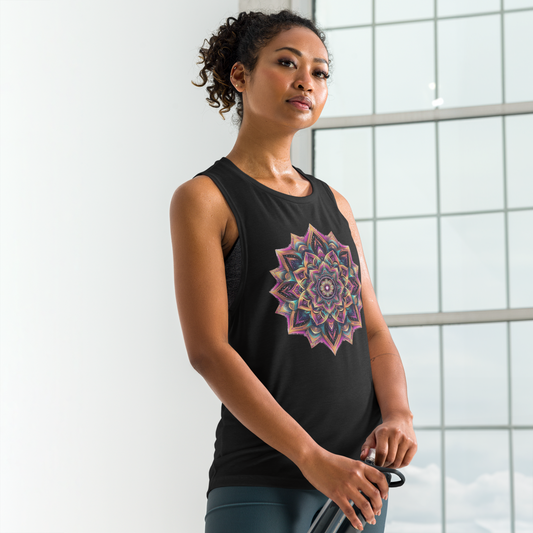 Mandala Blossom Ladies’ Muscle Tank