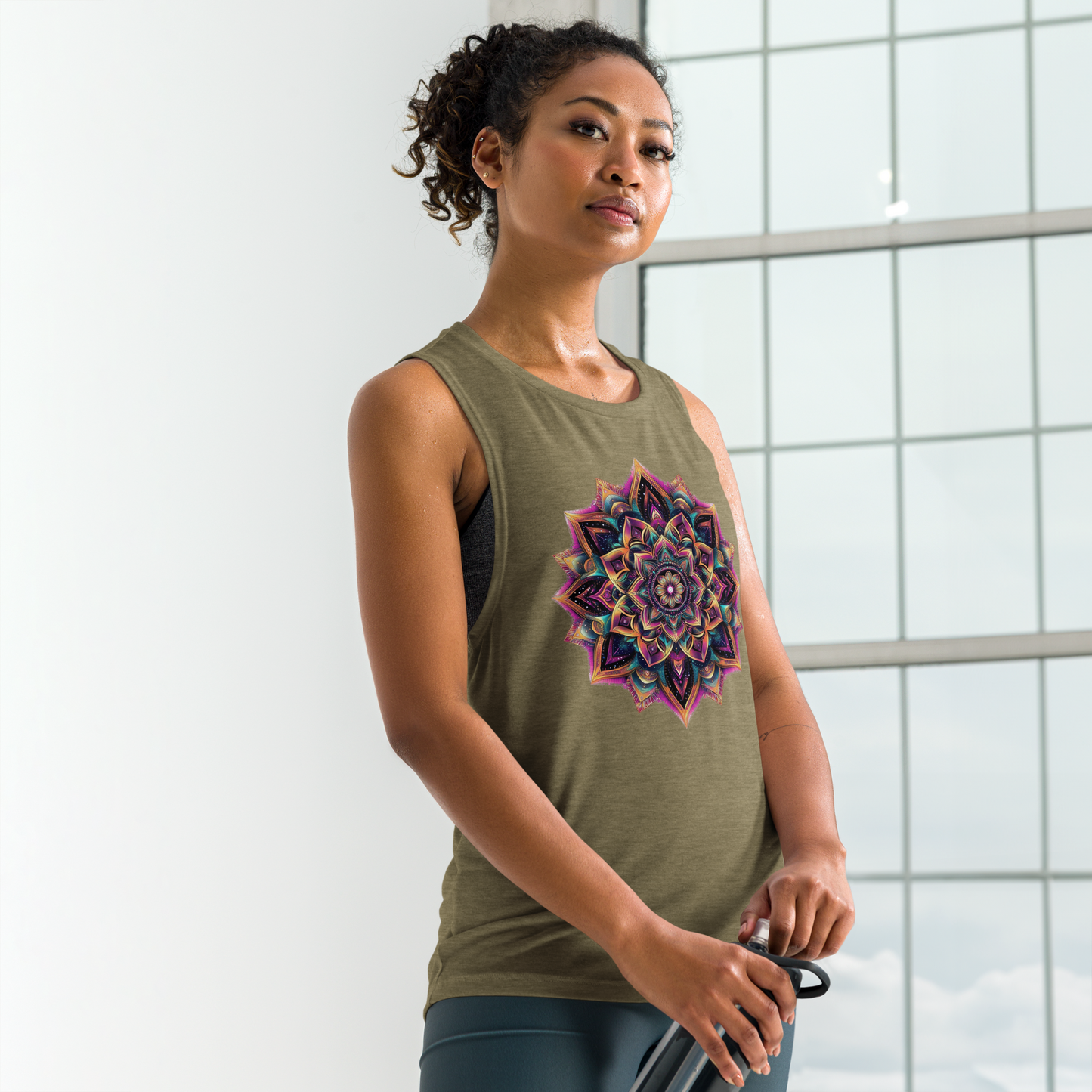 Mandala Blossom Ladies’ Muscle Tank